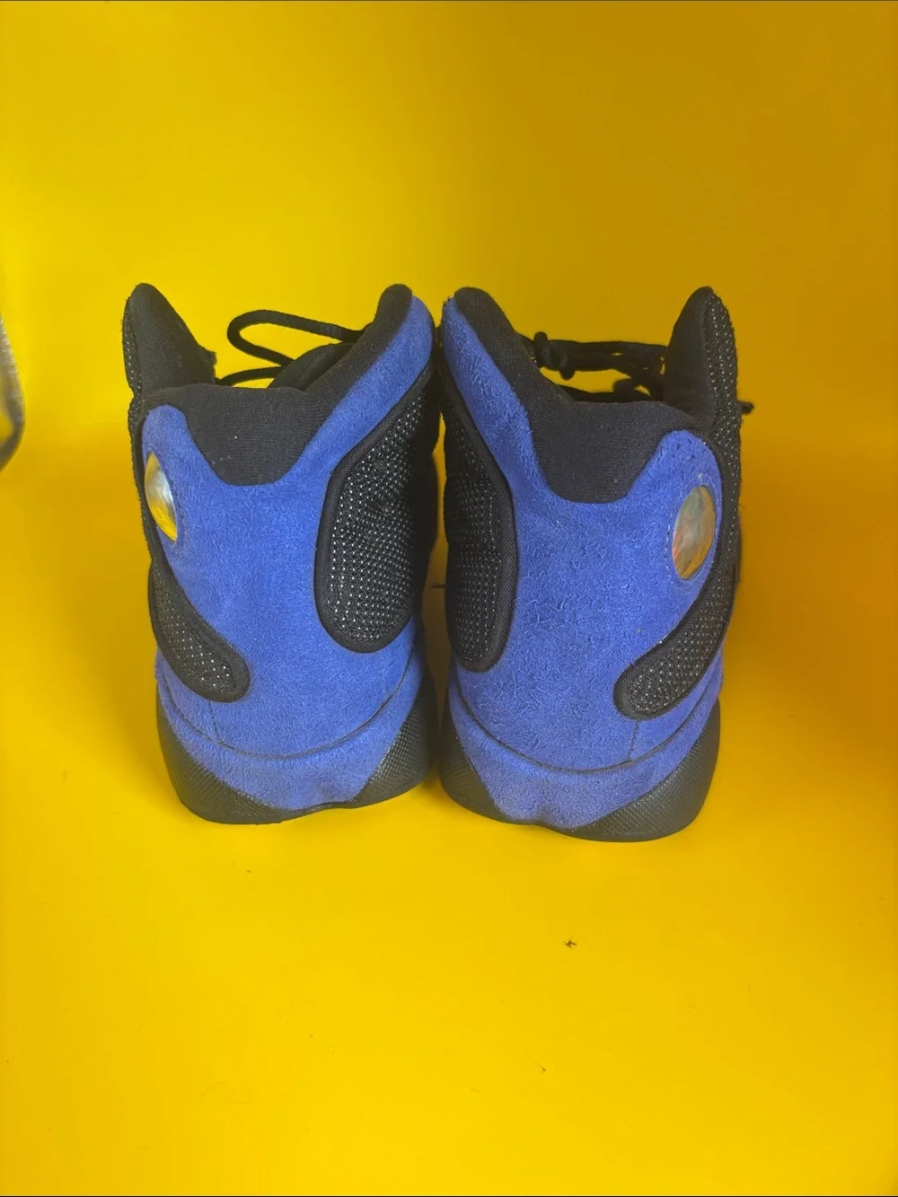 Black and Royal Blue High-Top Basketball Sneakers Air Jordan Retro Hyper  6Y